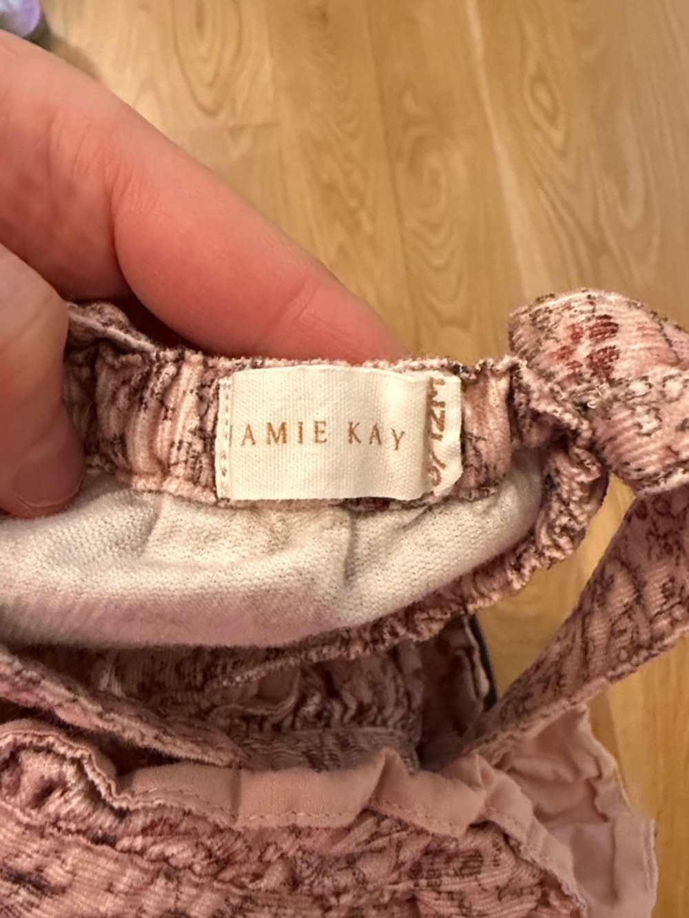 Jamie Kay Pink Floral Ruffle Strap Overalls - Picture 3 of 3